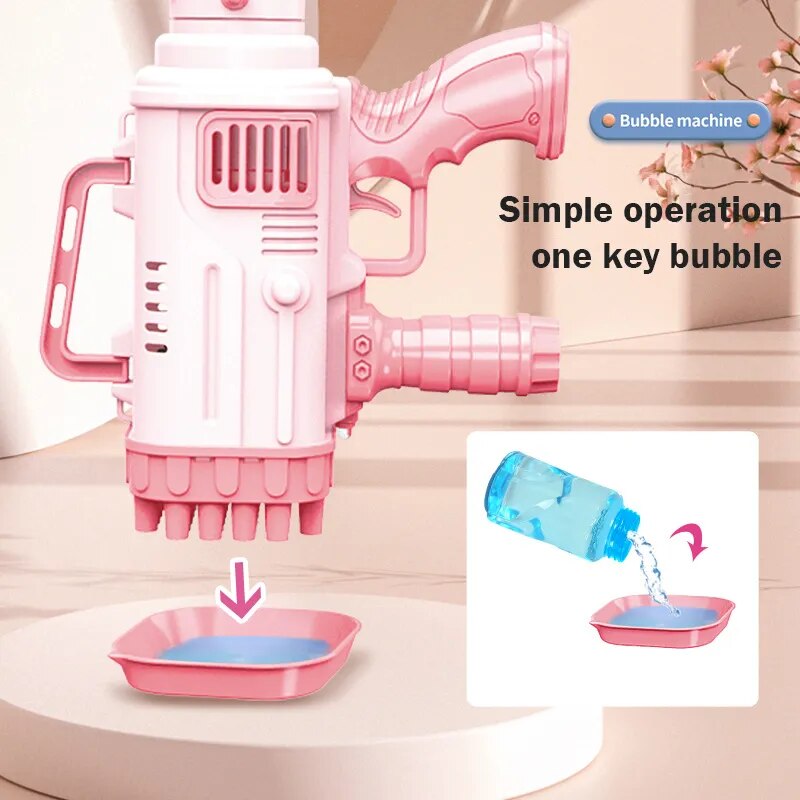 Arminha de brinquedo de bolhas de sabão, 32 orifícios, brinquedo infantil